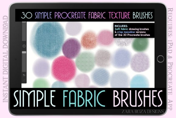 Download Procreate Fabric Texture Brush Pack - Fabric texture Collection