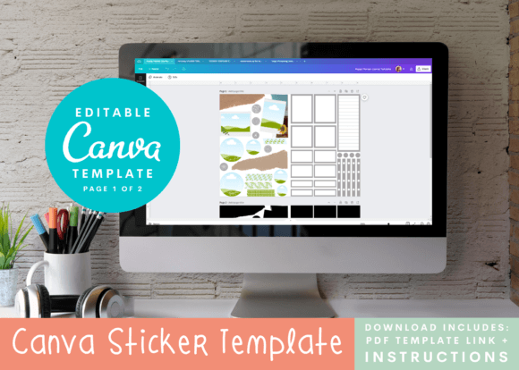 Download Canva Happy Planner Journal Template - Planner journal Collection
