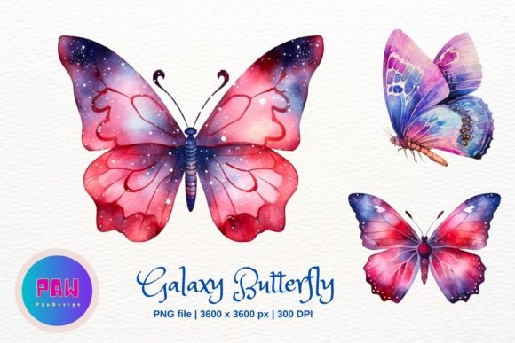 Download Galaxy Butterfly Sublimation Clipart - Premium Resources
